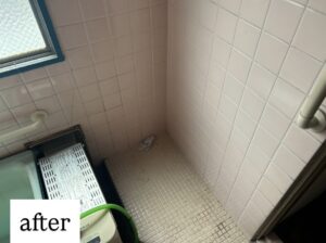 名古屋市での洗濯機回収後の様子（不用品回収縁）」