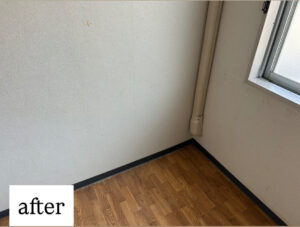 愛知県海部郡で不用品回収後の部屋の様子｜家具を撤去してスッキリした室内